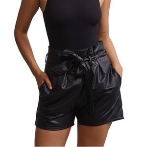Commando Faux Leather Paperbag Short NEW‎ SZ XS #2